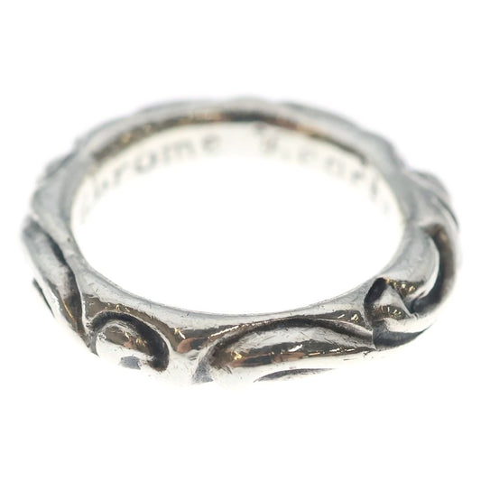 Chrome Hearts Scrl Band Scroll Ring Silver