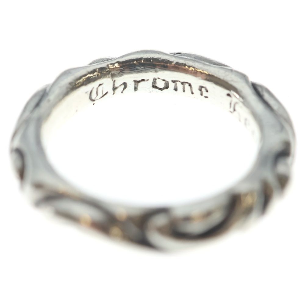 Chrome Hearts Scrl Band Scroll Ring Silver — view 5