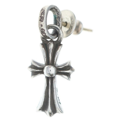 Chrome Hearts Bby Pprchn Baby Fat Cross Drop Earrings Silver