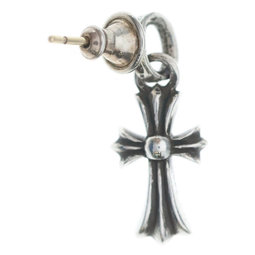 Chrome Hearts Bby Pprchn Baby Fat Cross Drop Earrings Silver — view 2