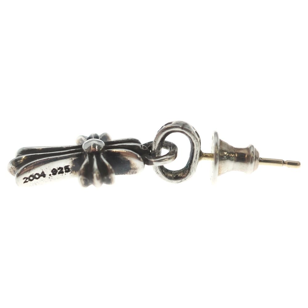 Chrome Hearts Bby Pprchn Baby Fat Cross Drop Earrings Silver — view 3