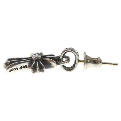 Chrome Hearts Bby Pprchn Baby Fat Cross Drop Earrings Silver — view 3