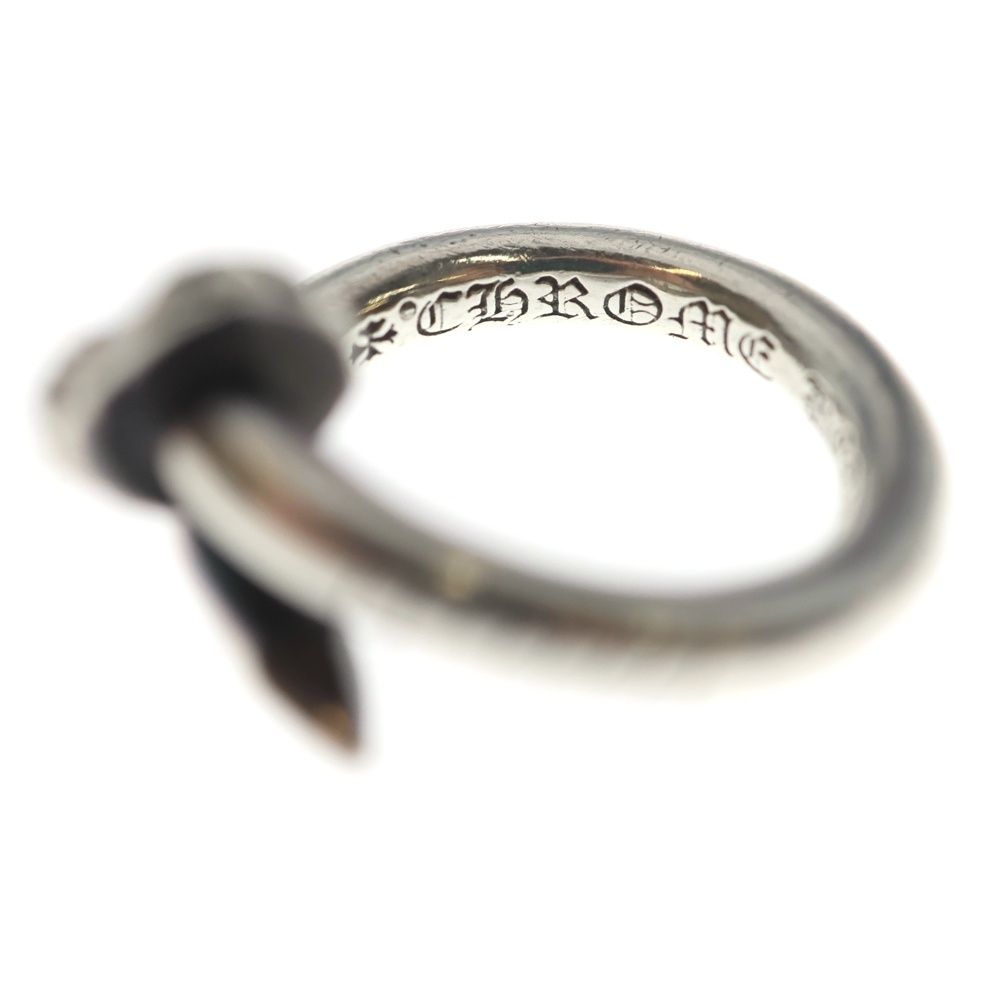 Chrome Hearts Nail Crsball Cross Ball Ring Silver — view 5