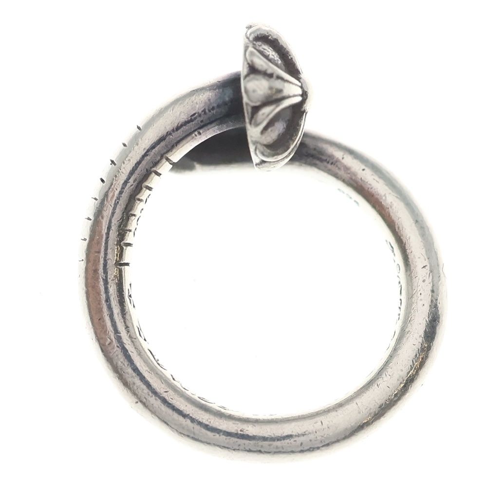 Chrome Hearts Nail Crsball Cross Ball Ring Silver — view 6