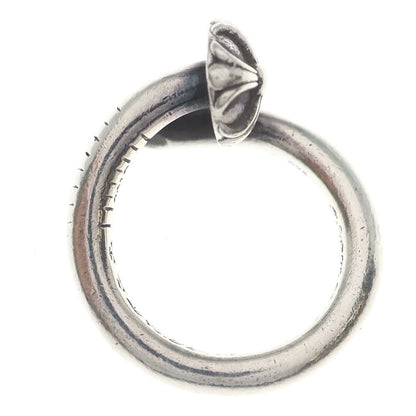 Chrome Hearts Nail Crsball Cross Ball Ring Silver — view 6