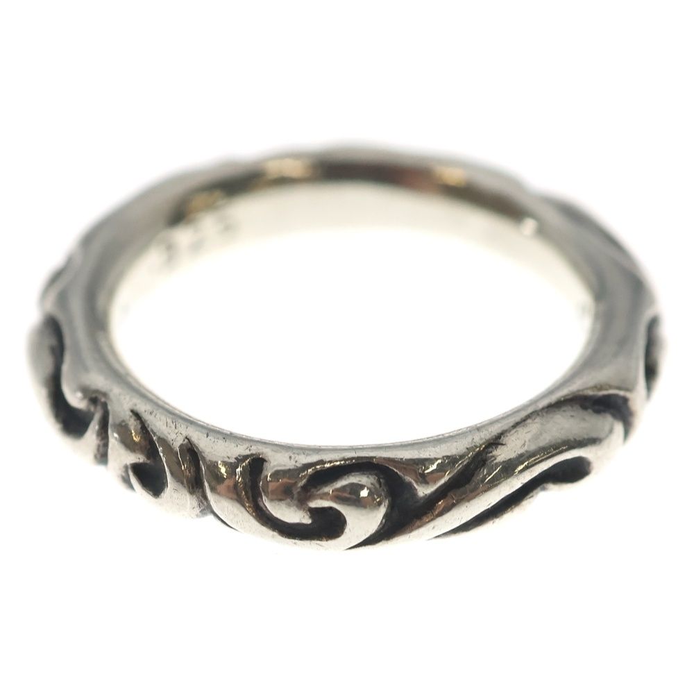 Chrome Hearts Scrl Band Scroll Silver Ring — view 2
