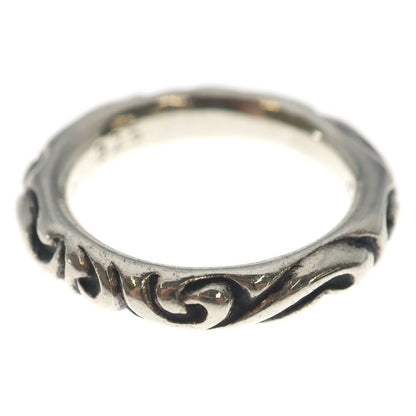 Chrome Hearts Scrl Band Scroll Silver Ring — view 2