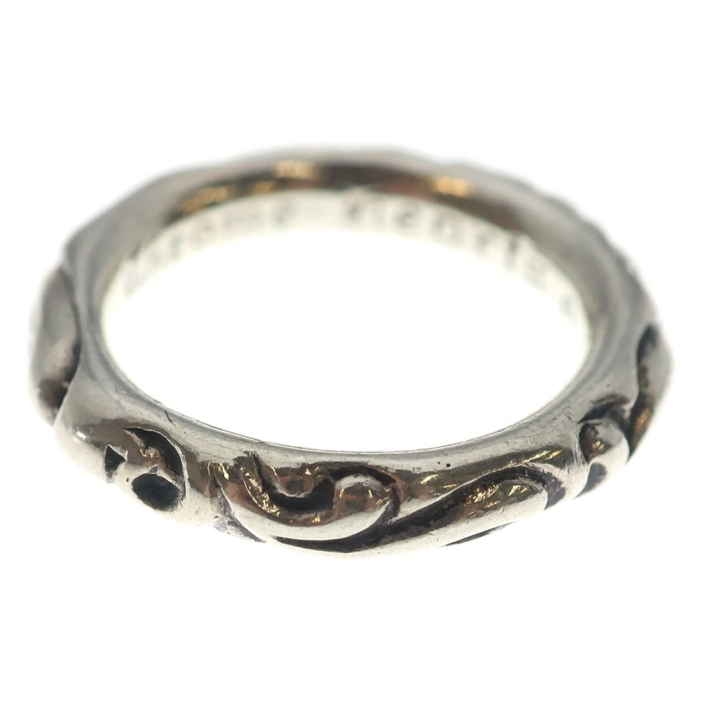 Chrome Hearts Scrl Band Scroll Silver Ring