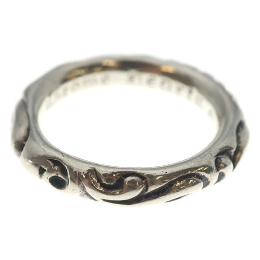 Chrome Hearts Scrl Band Scroll Silver Ring