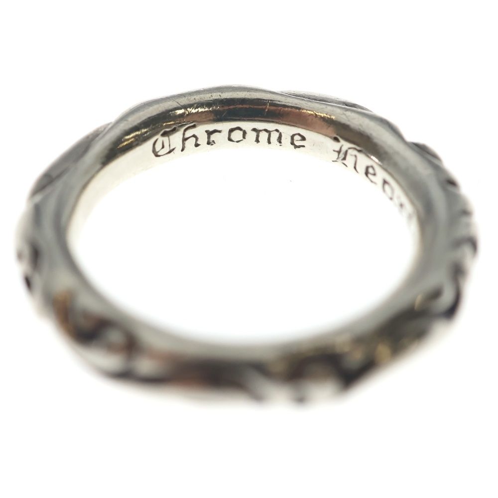 Chrome Hearts Scrl Band Scroll Silver Ring — view 5
