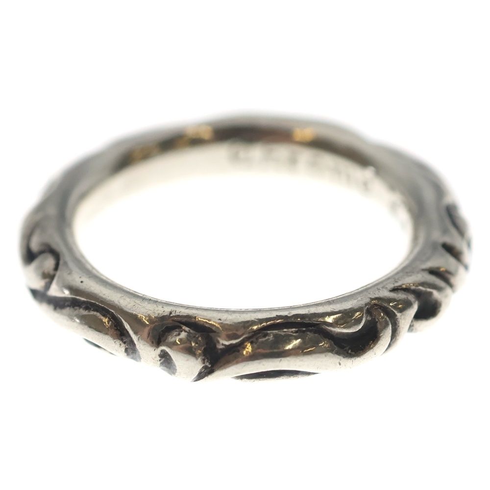 Chrome Hearts Scrl Band Scroll Silver Ring — view 4