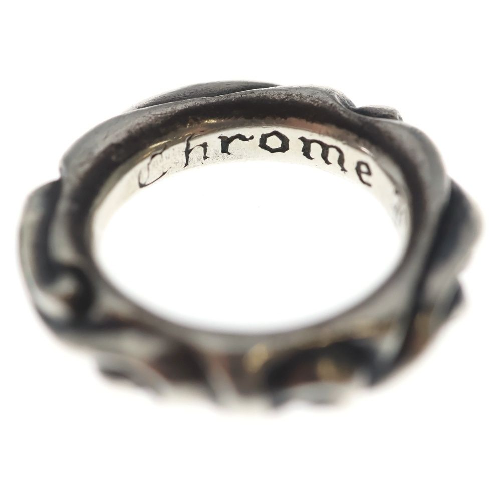 Chrome Hearts Scrl Band Scroll Silver Ring — view 5