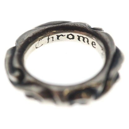 Chrome Hearts Scrl Band Scroll Silver Ring — view 5