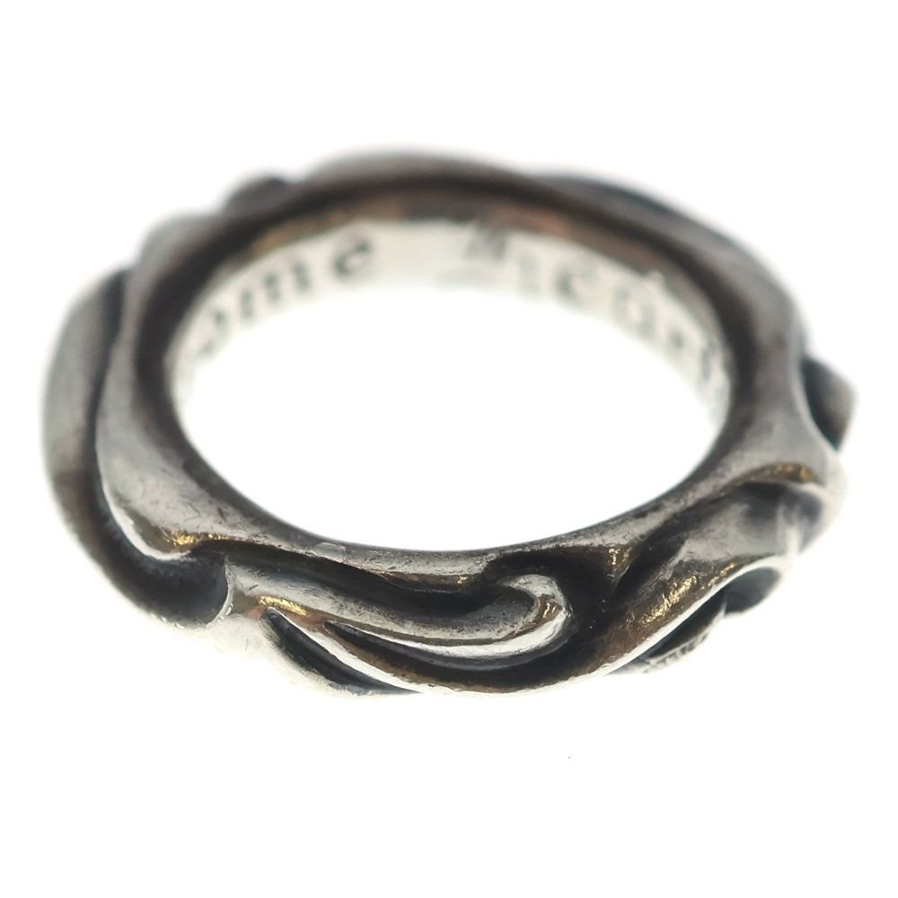 Chrome Hearts Scrl Band Scroll Silver Ring
