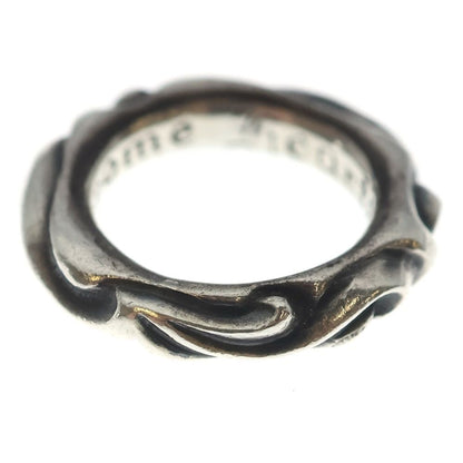 Chrome Hearts Scrl Band Scroll Silver Ring