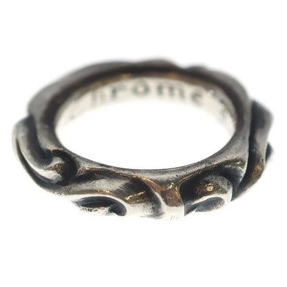 Chrome Hearts Scrl Band Scroll Silver Ring — view 4