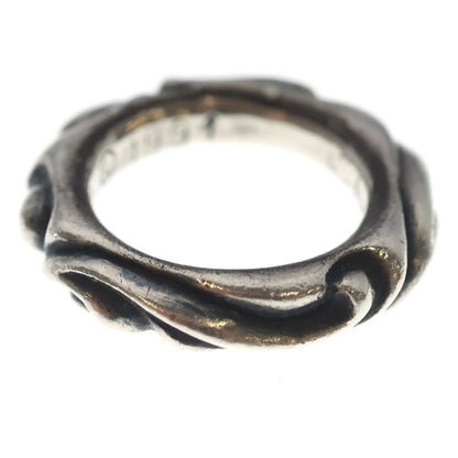Chrome Hearts Scrl Band Scroll Silver Ring — view 2