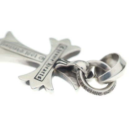 Chrome Hearts CH Crs Sml Bale P D Small CH Cross Pave Diamond Silver Necklace — view 6