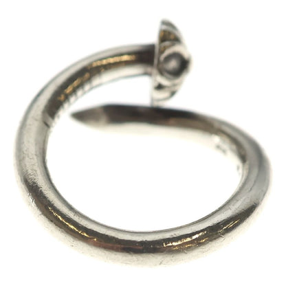 Chrome Hearts Nail Crsball Cross Ball Ring Silver