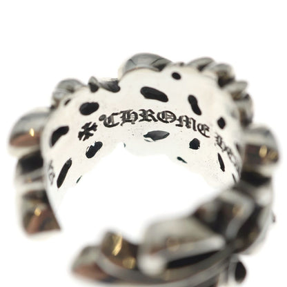 Chrome Hearts Dbl Flrl Crs Double Floral Cross Ring Silver — view 5