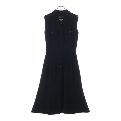 Chanel 96c Cruise Collection Wool Sleeve Long Dress Navy