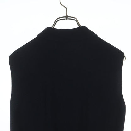 Chanel 96c Cruise Collection Wool Sleeve Long Dress Navy — view 4