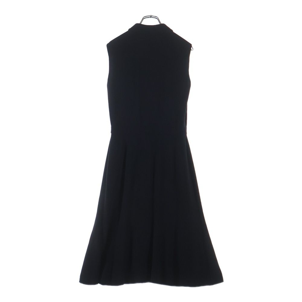Chanel 96c Cruise Collection Wool Sleeve Long Dress Navy — view 2