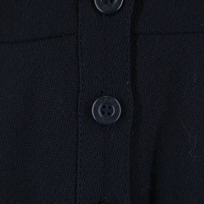 Chanel 96c Cruise Collection Wool Sleeve Long Dress Navy — view 6