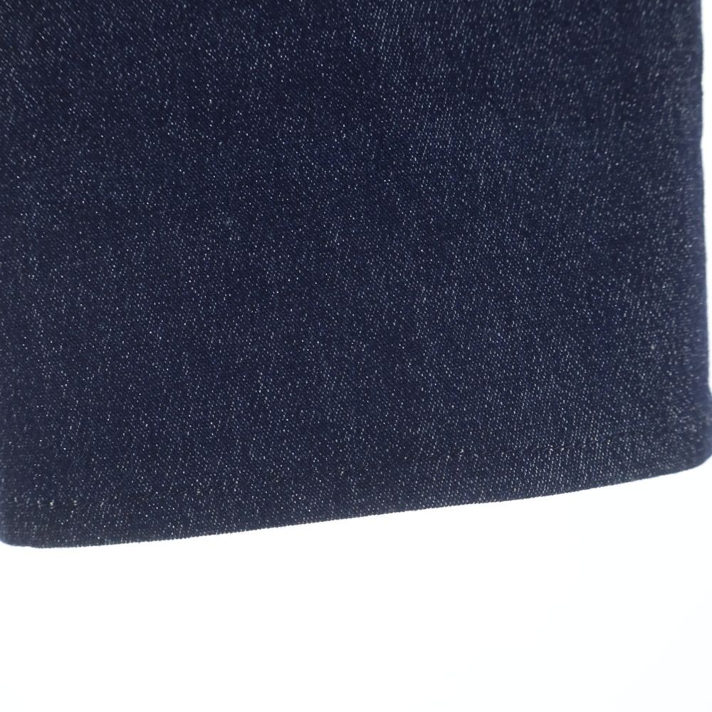 Chanel 00c Cruise Collection Identification Lame Denim Zip Up Jacket Indigo — view 6