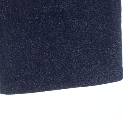 Chanel 00c Cruise Collection Identification Lame Denim Zip Up Jacket Indigo — view 6