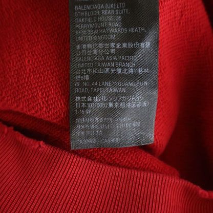 Balenciaga Germany Kisses Print Pullover Sweatshirt Hoodie Red — view 8