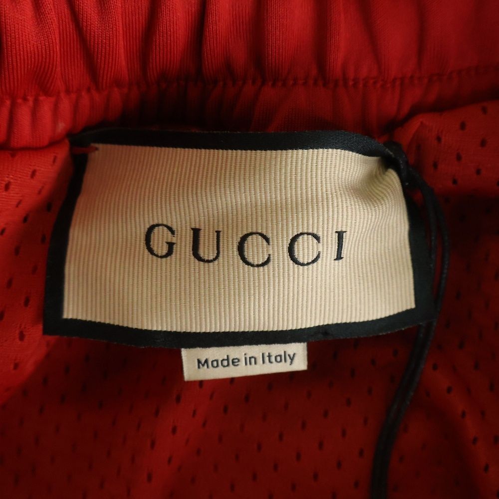 Gucci Neoprene Track Webbed Pant Side Logo Pants Red — view 7