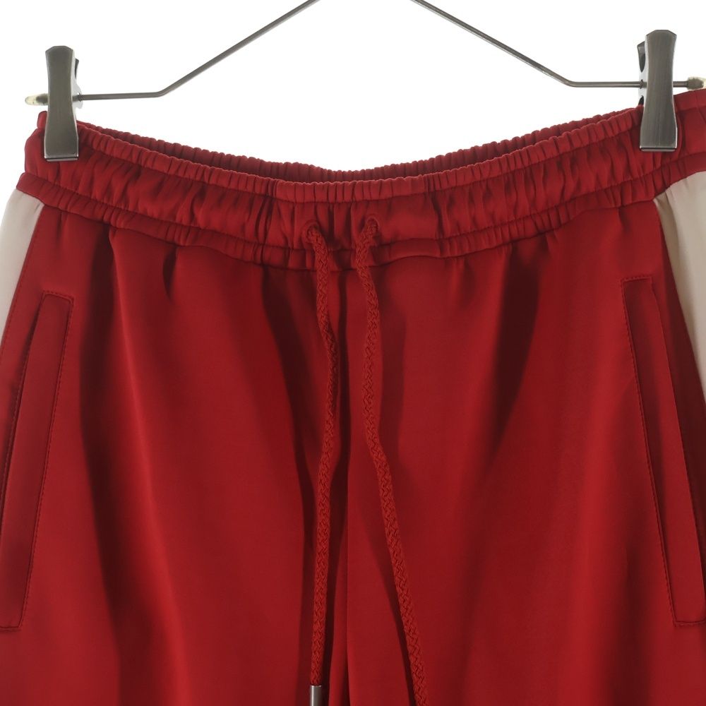 Gucci Neoprene Track Webbed Pant Side Logo Pants Red — view 3