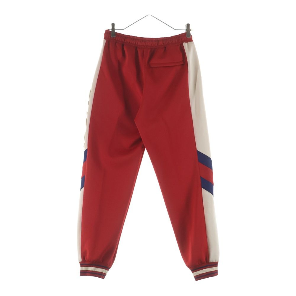 Gucci Neoprene Track Webbed Pant Side Logo Pants Red — view 2