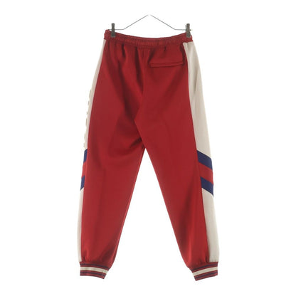Gucci Neoprene Track Webbed Pant Side Logo Pants Red — view 2
