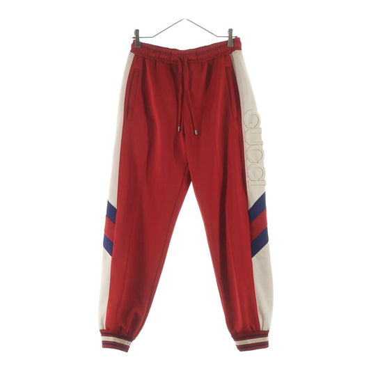 Gucci Neoprene Track Webbed Pant Side Logo Pants Red