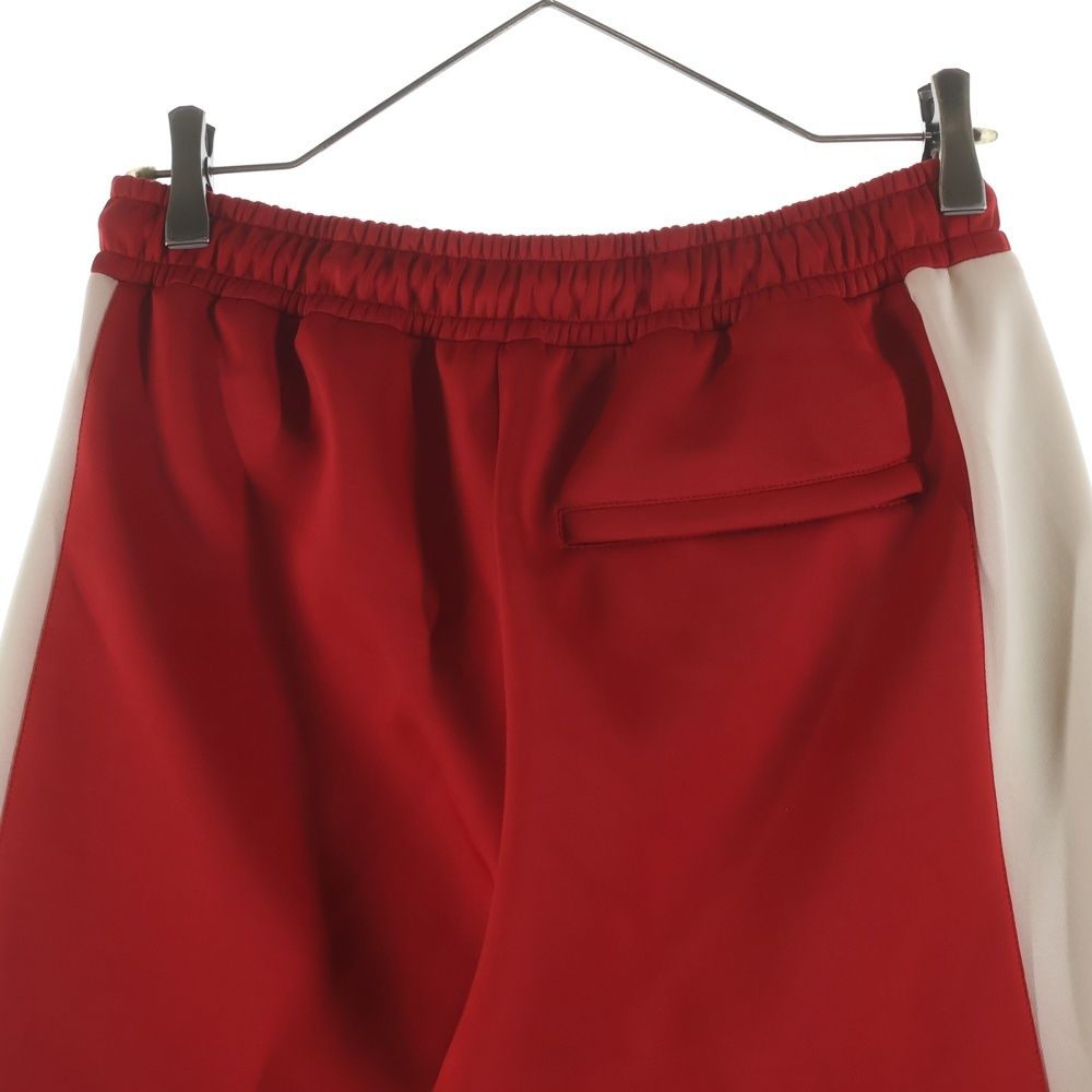 Gucci Neoprene Track Webbed Pant Side Logo Pants Red — view 4