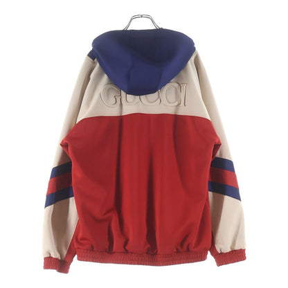 Gucci Neoprene Half Zip Webbed Jacket Multicolor