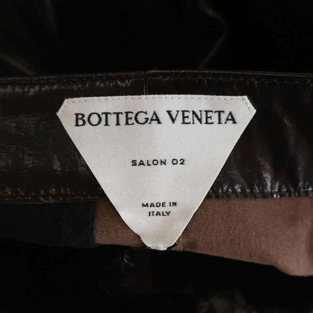 Bottega Veneta Zipped Trousores Lambskin Zip Details Pants Brown — view 6