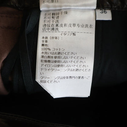 Bottega Veneta Zipped Trousores Lambskin Zip Details Pants Brown — view 7