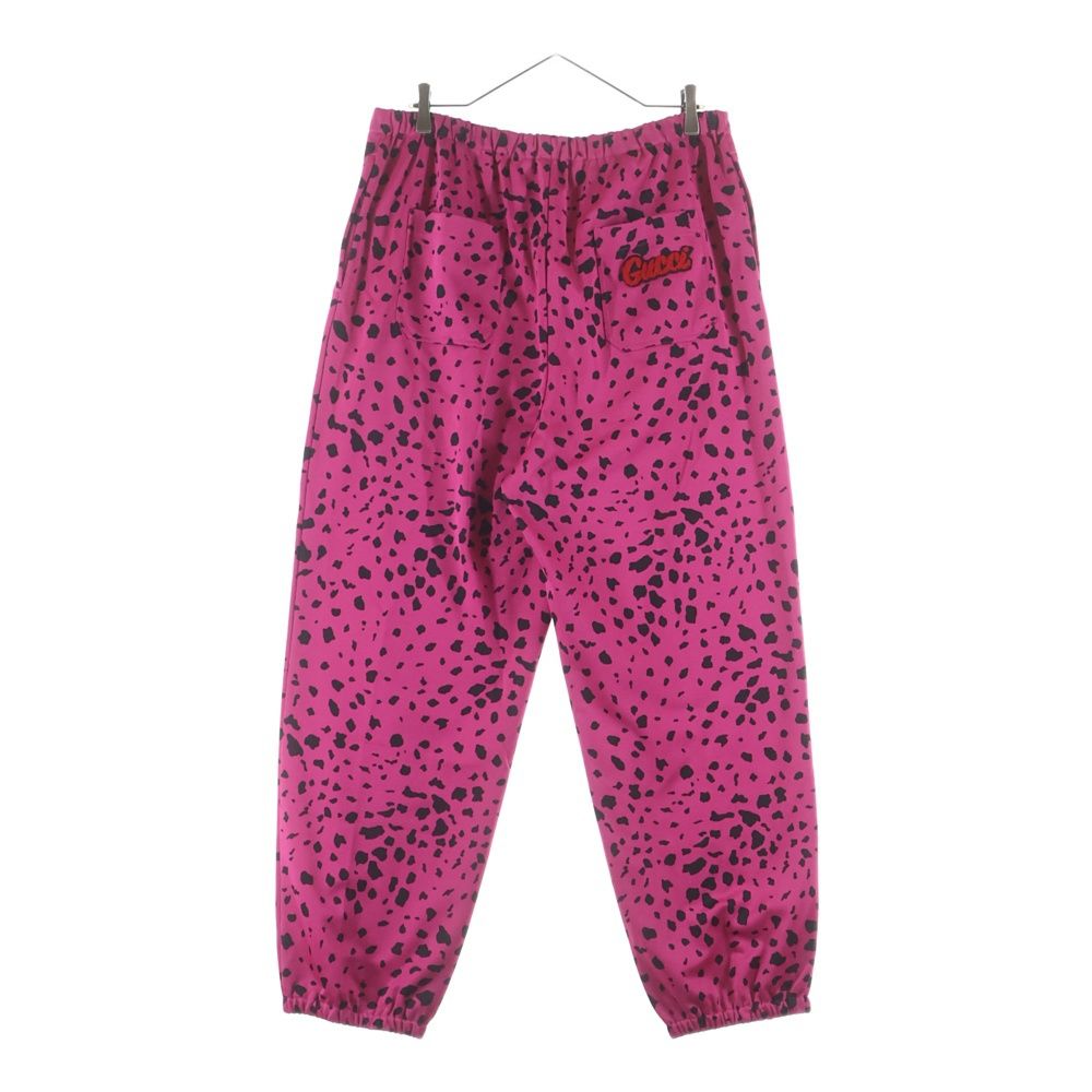 Gucci Mlb Animal Print Jersey Jogger All Over Back Pocket Logo Pants Pink — view 2