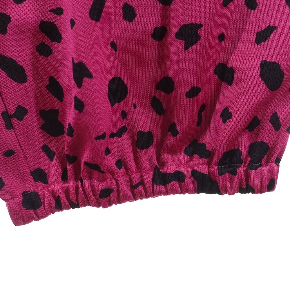 Gucci Mlb Animal Print Jersey Jogger All Over Back Pocket Logo Pants Pink — view 4