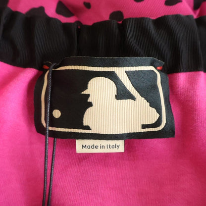 Gucci Mlb Animal Print Jersey Jogger All Over Back Pocket Logo Pants Pink — view 6