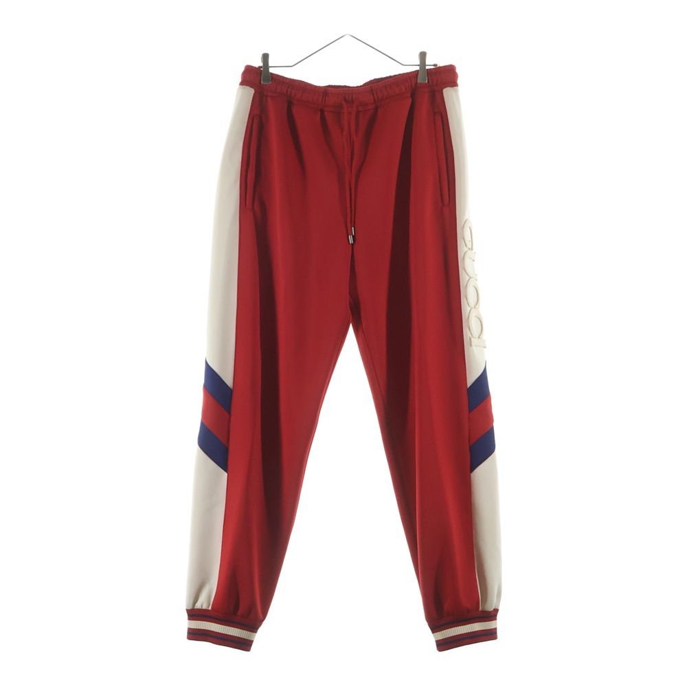 Gucci Neoprene Track Webbed Pant Side Logo Pants Red