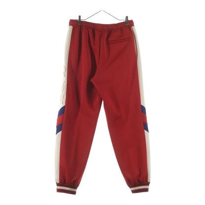 Gucci Neoprene Track Webbed Pant Side Logo Pants Red — view 2