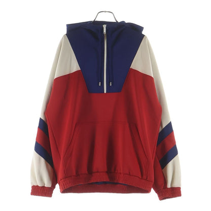 Gucci Neoprene Half Zip Webbed Jacket Multicolor