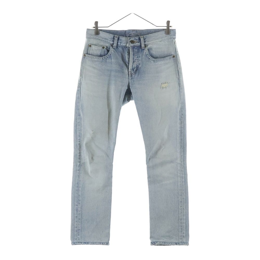 Saint Laurent Paris Straight Denim Pants Indigo