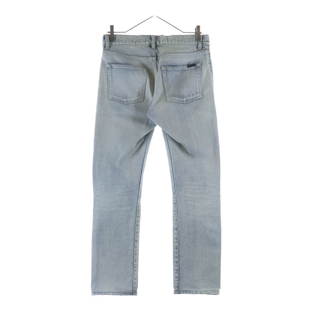 Saint Laurent Paris Straight Denim Pants Indigo — view 2