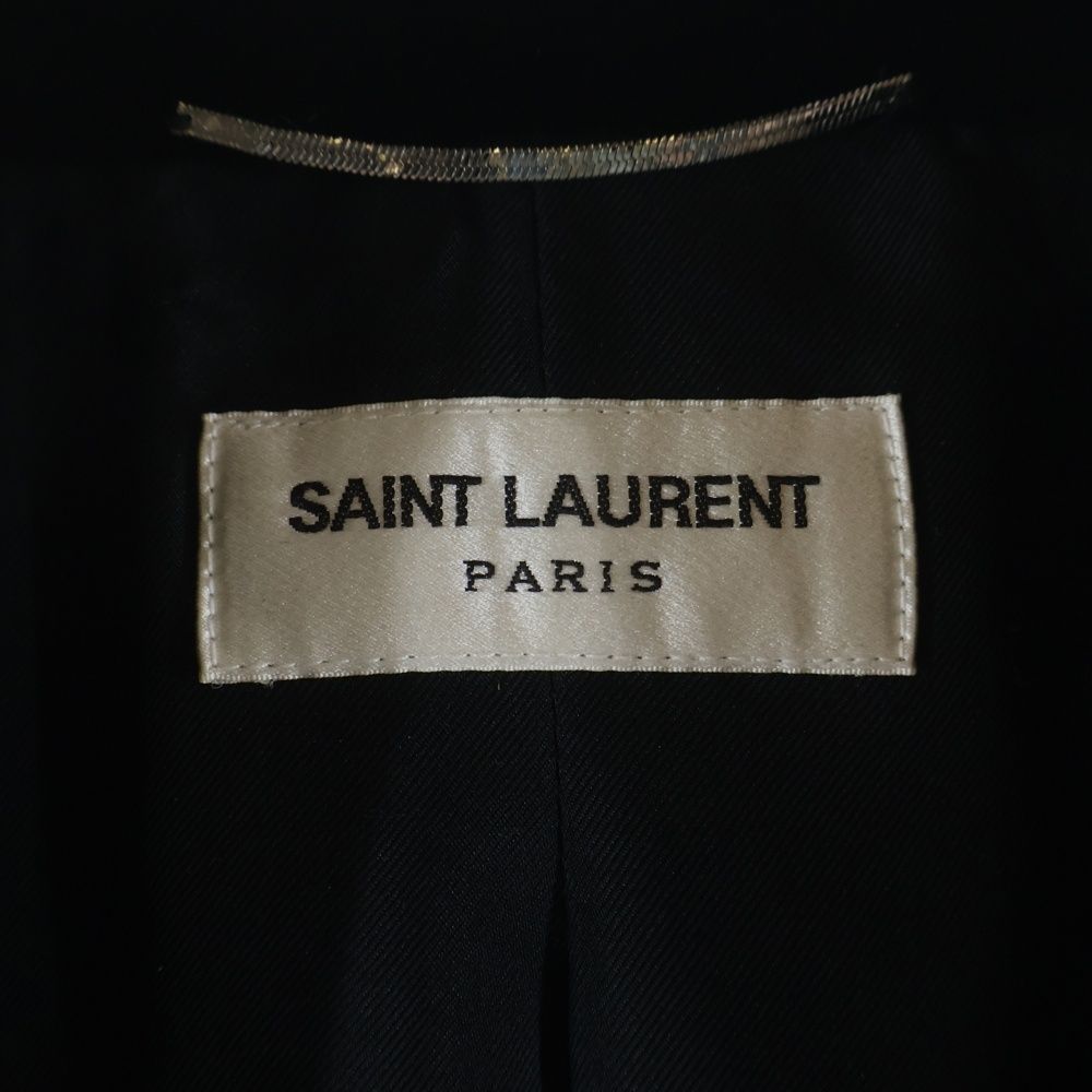 Saint Laurent Paris Swarovski Studs Smoking Jacket Black — view 5
