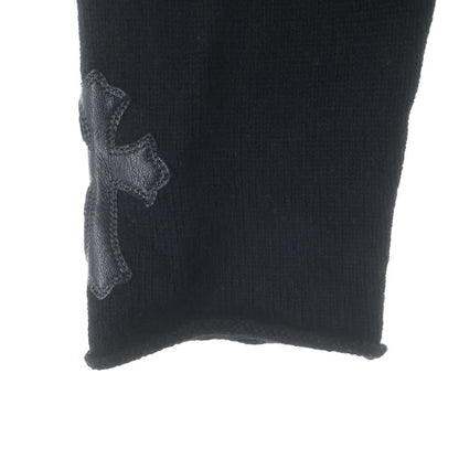 Chrome Hearts Cashmere Zip Hoodie Black with Cross Patch — view 6